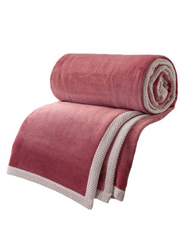 New type of bed blanket, milk wool blanket, bed single blanket, midnight nap, office blanket, student single dormitory blanket