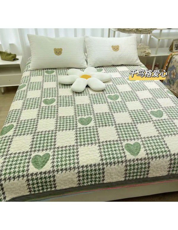 Winter Teddy plush thickened milk wool blanket bedding straight edge milk wool thickened bed blanket