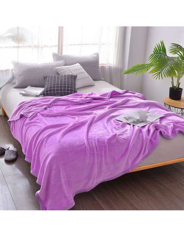 Blanket Coral Blanket Flannel Blanket Bed Sheet Blanket Warm Upgraded Blanket Air Conditioner Blanket Blanket Customized