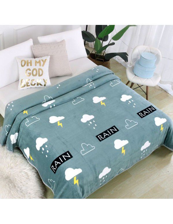 Factory Factory Winter Thickened Warm Blanket Gift Wholesale Coral Blanket Sheet Flannel Blanket