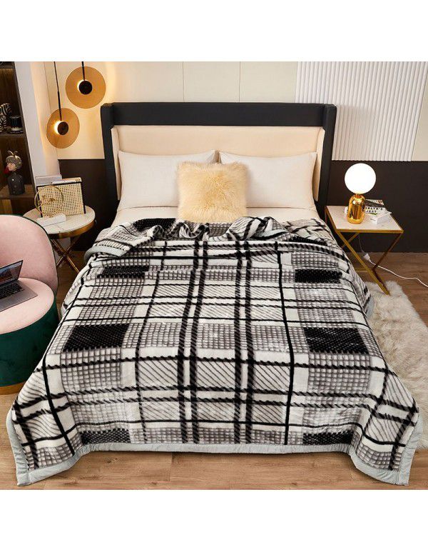 Winter Raschel blanket, towel, blanket, lint free, super soft, thickened Farai blanket, gift wholesale