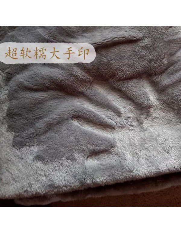 Four seasons blanket thickened plush coral blanket midnight nap air conditioning blanket large size one for distribution wholesale one for distribution