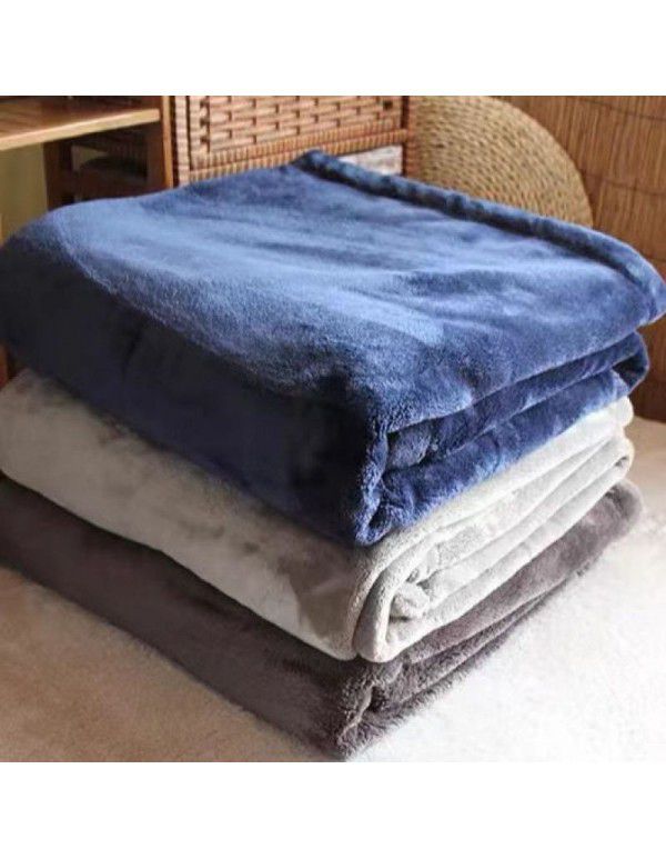 Four seasons blanket thickened plush coral blanket midnight nap air conditioning blanket large size one for distribution wholesale one for distribution