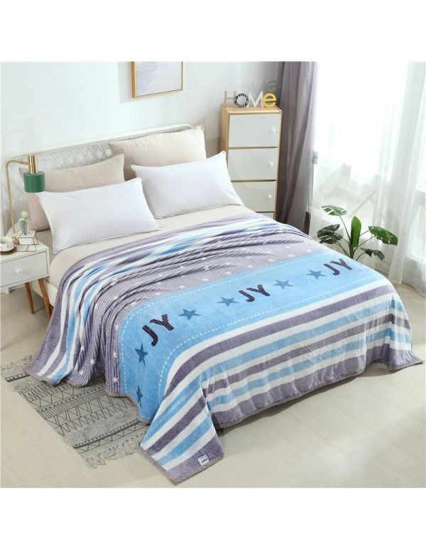 Marten blanket flannel summer nap blanket blanket blanket bed sheet student bed single double air-conditioned blanket