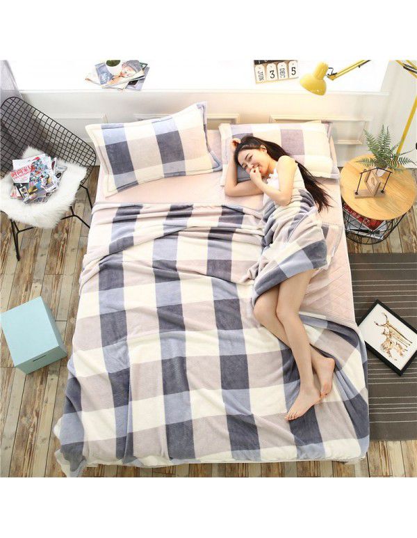 Marten blanket flannel summer nap blanket blanket blanket bed sheet student bed single double air-conditioned blanket