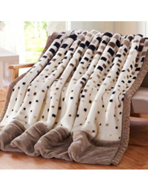 Winter Raschel blanket, towel, blanket, lint free, super soft, thickened Farai blanket, gift wholesale