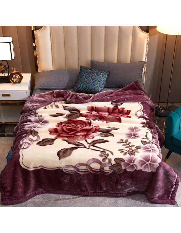Winter Raschel blanket, towel, blanket, lint free, super soft, thickened Farai blanket, gift wholesale