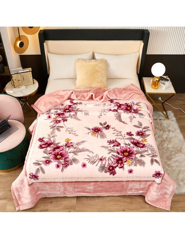 Winter Raschel blanket, towel, blanket, lint free, super soft, thickened Farai blanket, gift wholesale