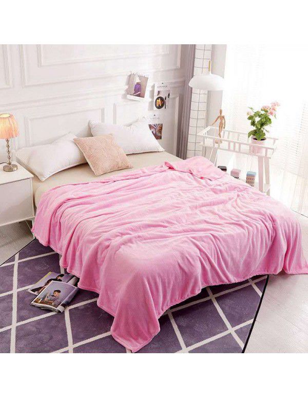 Blanket Coral Blanket Flannel Blanket Bed Sheet Blanket Warm Upgraded Blanket Air Conditioner Blanket Blanket Customized