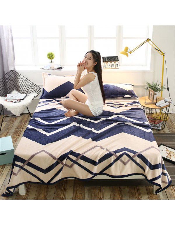 Marten blanket flannel summer nap blanket blanket blanket bed sheet student bed single double air-conditioned blanket