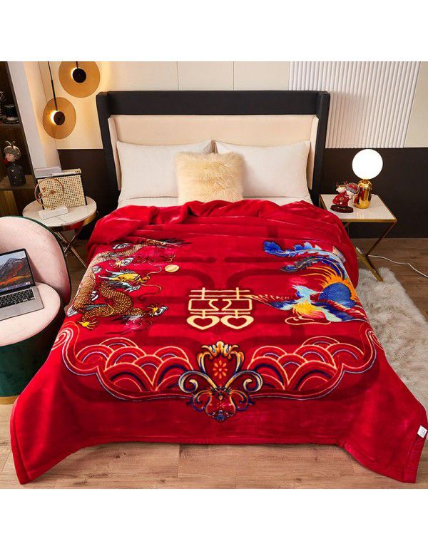 Winter Raschel blanket, towel, blanket, lint free, super soft, thickened Farai blanket, gift wholesale