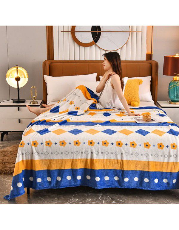 Blanket Summer Thin Farley Double Blanket Office Single Nap Blanket Bedroom Warm Sheet Gift Blanket