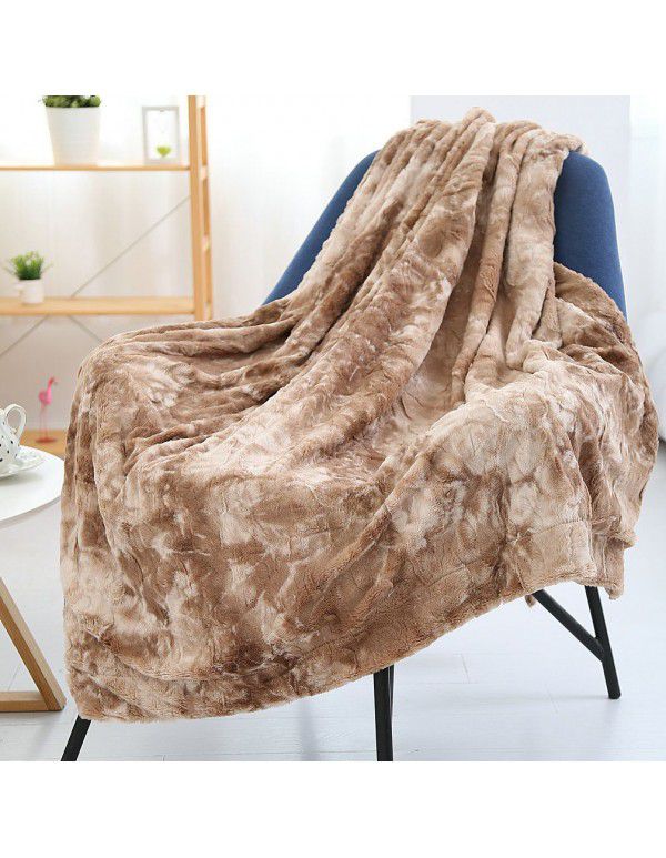Cross border blanket PV velvet blanket Long wool crystal blanket Foreign trade shawl blanket Amazon