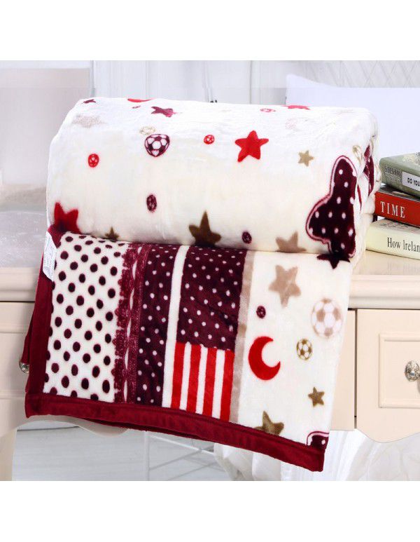 Factory Factory Winter Thickened Warm Blanket Gift Wholesale Coral Blanket Sheet Flannel Blanket