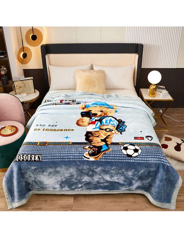 Winter Raschel blanket, towel, blanket, lint free, super soft, thickened Farai blanket, gift wholesale