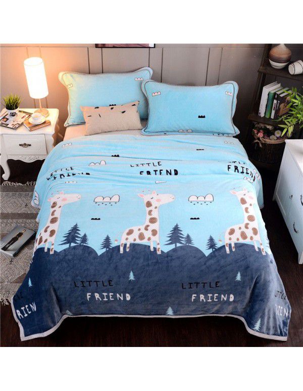Marten blanket flannel summer nap blanket blanket blanket bed sheet student bed single double air-conditioned blanket
