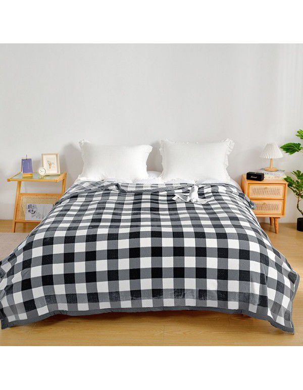 Thickened milk wool blanket 400g autumn and winter afternoon nap blanket Farai wool blanket single double wool bed sheet