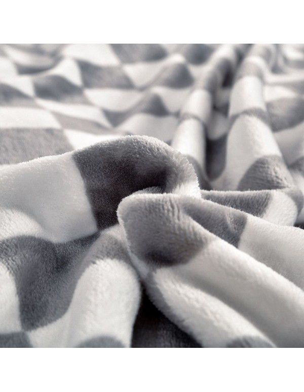 Thickened milk wool blanket 400g autumn and winter afternoon nap blanket Farai wool blanket single double wool bed sheet