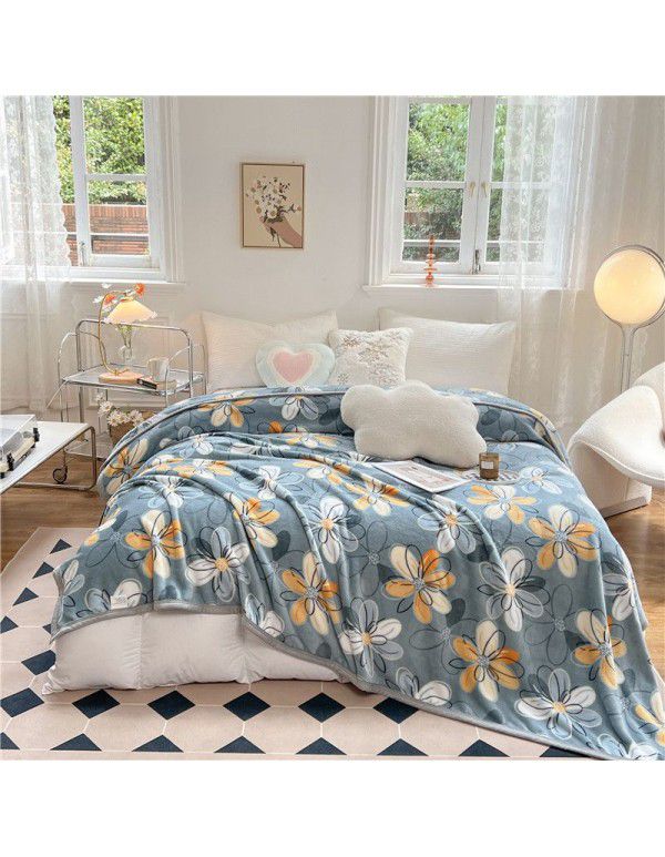 Gift Blanket Milk Blanket Coral Blanket Flannel Blanket Marten Blanket Thick Casual Blanket Bed Blanket Lamb Blanket