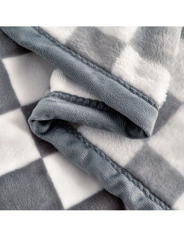 Thickened milk wool blanket 400g autumn and winter afternoon nap blanket Farai wool blanket single double wool bed sheet