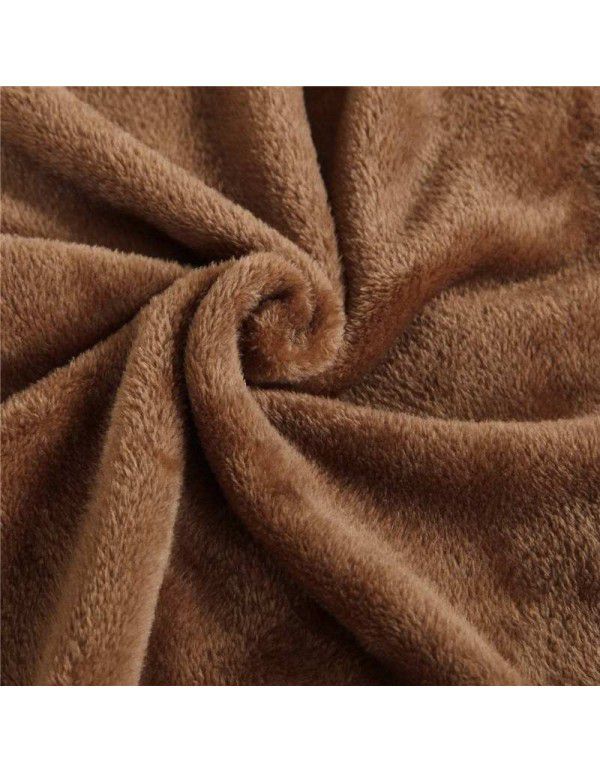 Nap blanket flannel solid color blanket blanket nap air conditioning blanket foreign trade tail cargo clearance disposal bedding