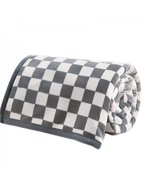 Thickened milk wool blanket 400g autumn and winter afternoon nap blanket Farai wool blanket single double wool bed sheet