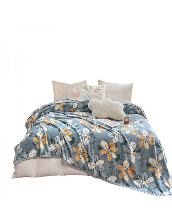 Gift Blanket Milk Blanket Coral Blanket Flannel Blanket Marten Blanket Thick Casual Blanket Bed Blanket Lamb Blanket