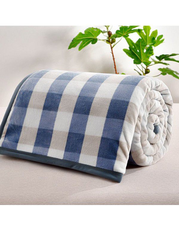 Thickened milk wool blanket 400g autumn and winter afternoon nap blanket Farai wool blanket single double wool bed sheet