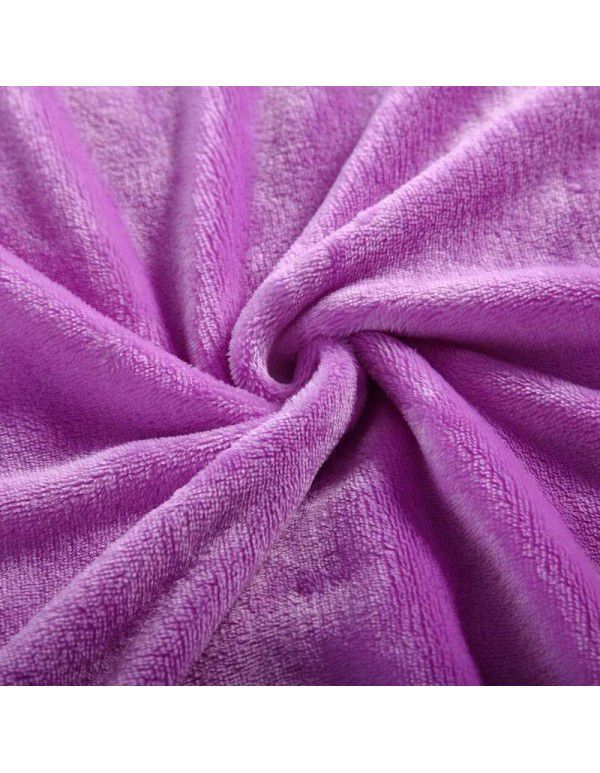 Nap blanket flannel solid color blanket blanket nap air conditioning blanket foreign trade tail cargo clearance disposal bedding