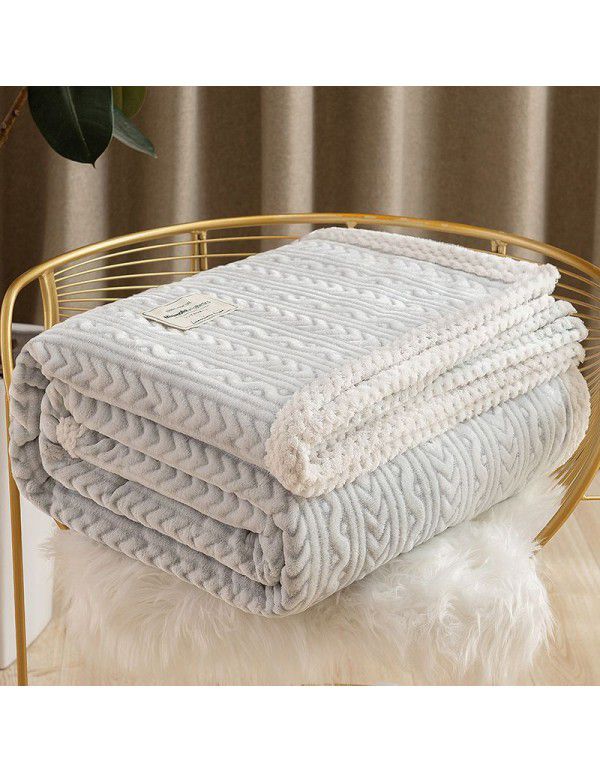 Blanket, single shawl, small blanket, dormitory, female student office, siesta, winter, thickened bed