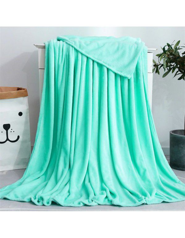 Factory price Wholesale flannel blanket coral wool bed sheet yoga cover blanket flannel gift air conditioning blanket