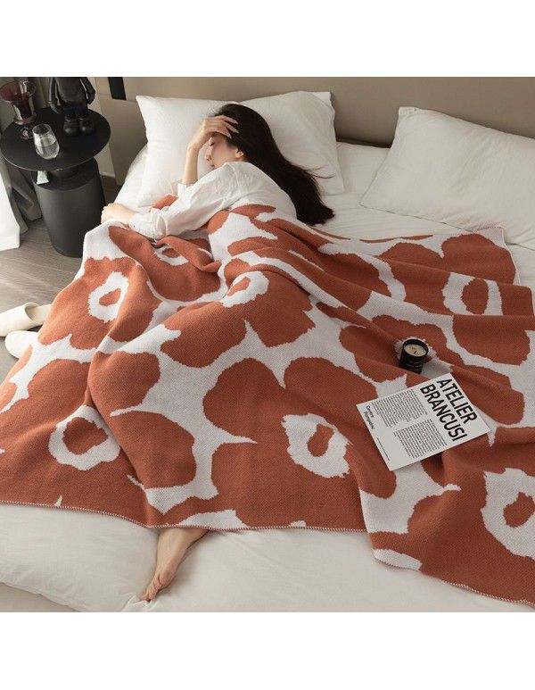 Knitted blankets, air conditioning blankets, towels, quilts, summer dormitories, children's siesta, office, siesta, blankets, sofas, blankets