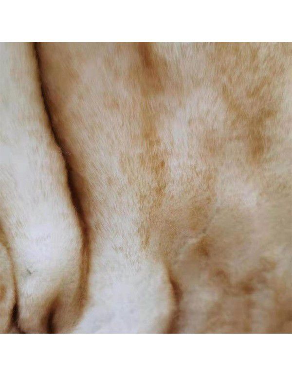 European Fox like Blanket Model Room Soft Fur Blanket PV Blanket Bed End Blanket
