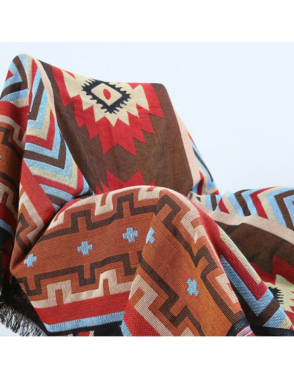 Dulcis Kilim Thread Blanket Office Air conditioning blanket Knitted cotton blanket European style sofa towel can be ordered for wholesale