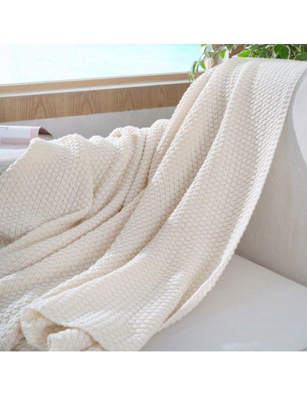 Noon nap blanket, office air conditioner, small wool sofa, blanket, tassel, knitting ball, wool yarn, casual manufacturer, direct sales