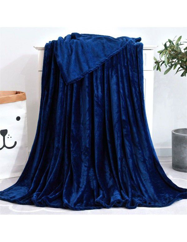 Factory price Wholesale flannel blanket coral wool bed sheet yoga cover blanket flannel gift air conditioning blanket