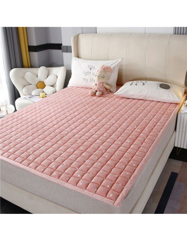Winter plush milk wool bed blanket thickened sheets blanket warm mattress mattress mattress