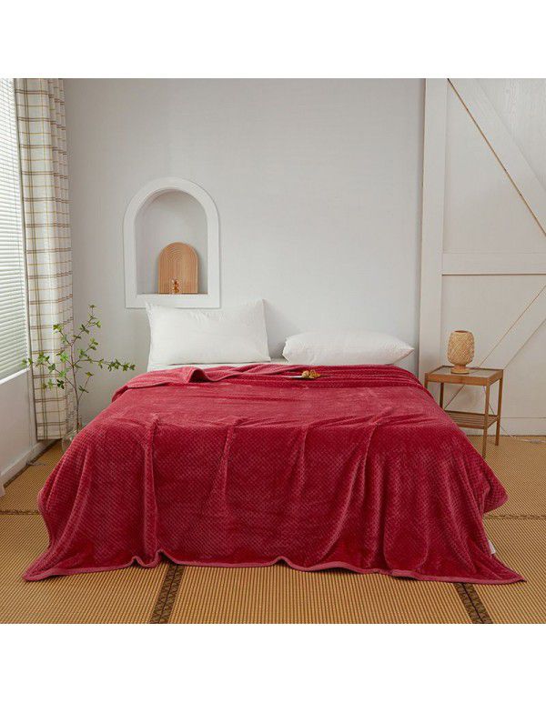 Pure Beibei velvet air conditioning blanket Farai velvet nap blanket coral velvet bed sheet thickening cat scratch proof sofa towel wholesale
