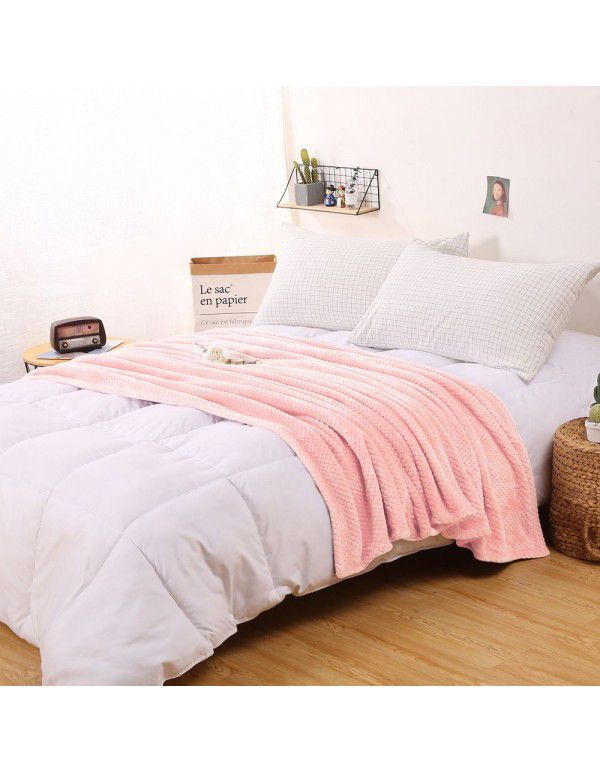 Pure Beibei velvet air conditioning blanket Farai velvet nap blanket coral velvet bed sheet thickening cat scratch proof sofa towel wholesale