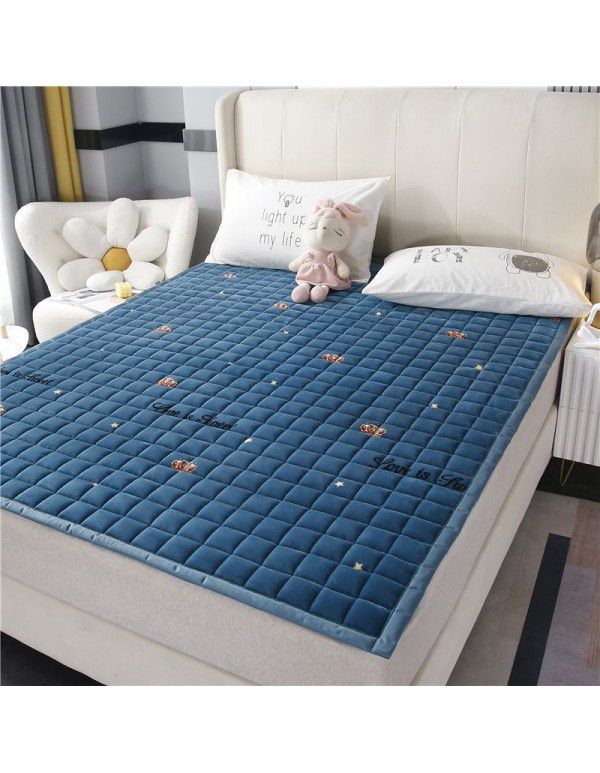 Winter plush milk wool bed blanket thickened sheets blanket warm mattress mattress mattress