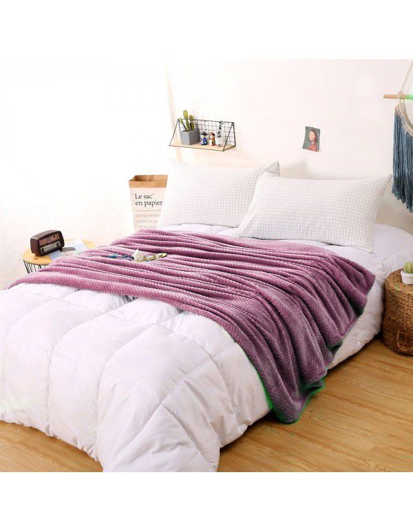 Pure Beibei velvet air conditioning blanket Farai velvet nap blanket coral velvet bed sheet thickening cat scratch proof sofa towel wholesale