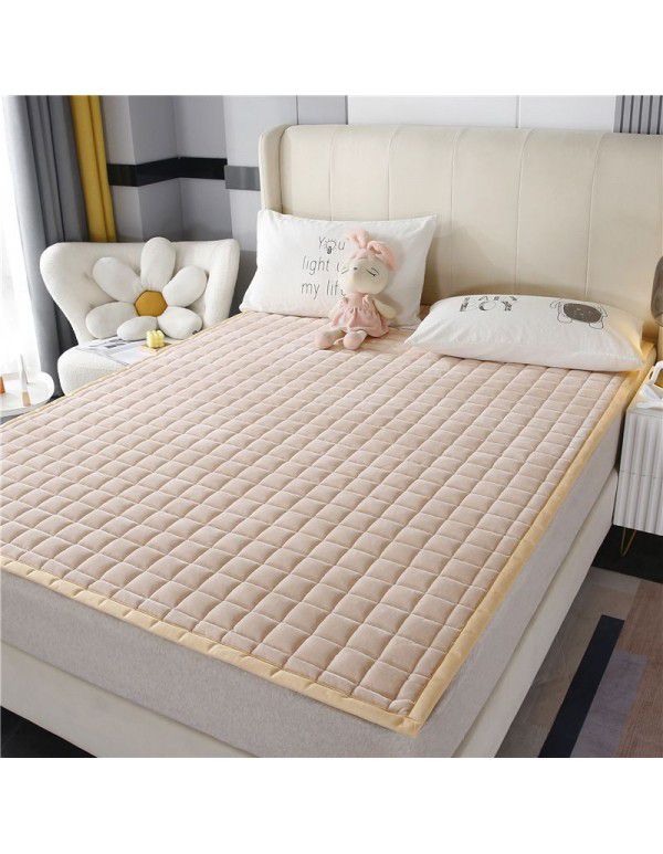 Winter plush milk wool bed blanket thickened sheets blanket warm mattress mattress mattress