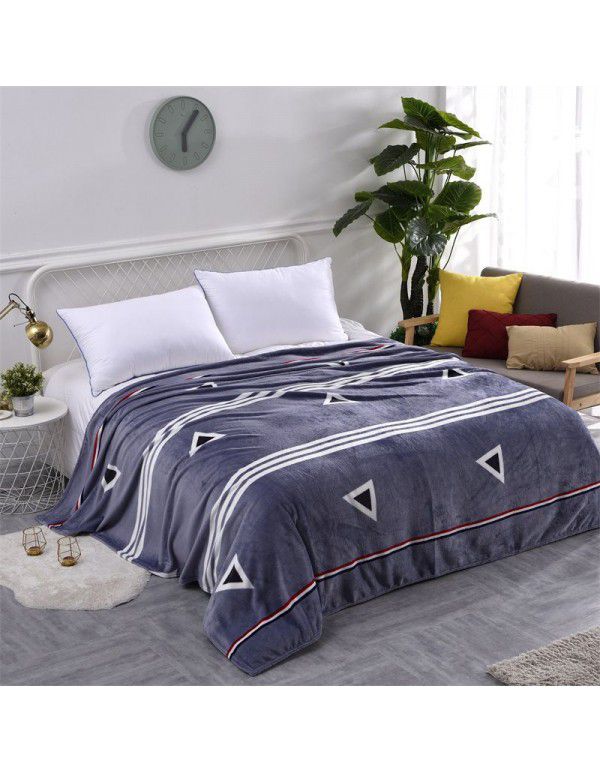 Factory price Wholesale flannel blanket coral wool bed sheet yoga cover blanket flannel gift air conditioning blanket