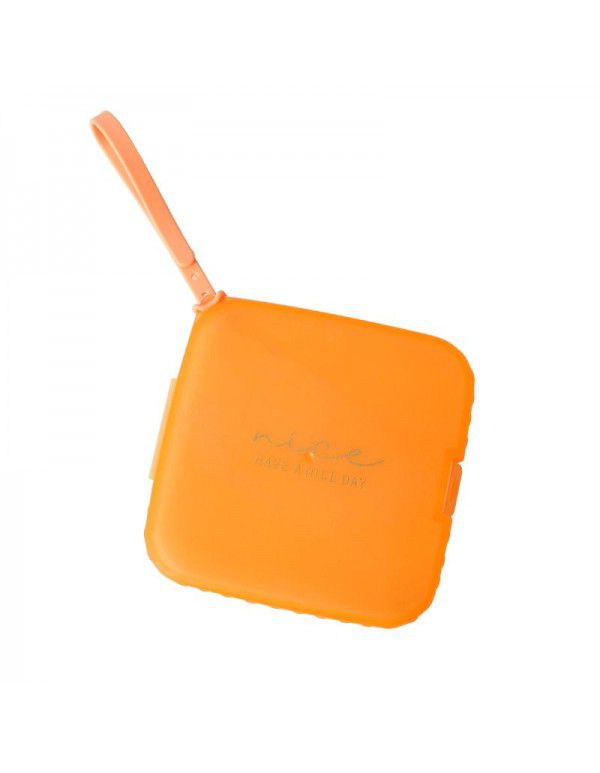 Square respirator storage box Household dust-proof respirator storage box, bag clip, dirt proof portable storage box