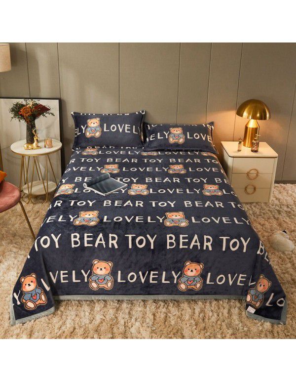 Antarctic thickened marten woolen blanket, double-sided woolen blanket, afternoon nap, air conditioner, vehicle mounted multi-functional woolen blanket, gift wholesale