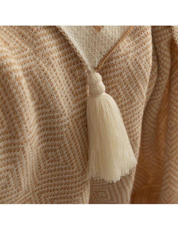 Knitted blankets, air conditioning blankets, towels, quilts, summer dormitories, children's siesta, office, siesta, blankets, sofas, blankets