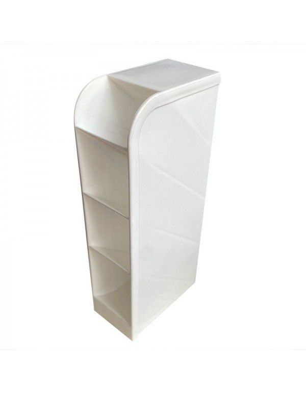 Oblique plug-in pen container Plastic storage box Transparent multi grid pen holder Storage creative makeup pen container Desktop children's four grid