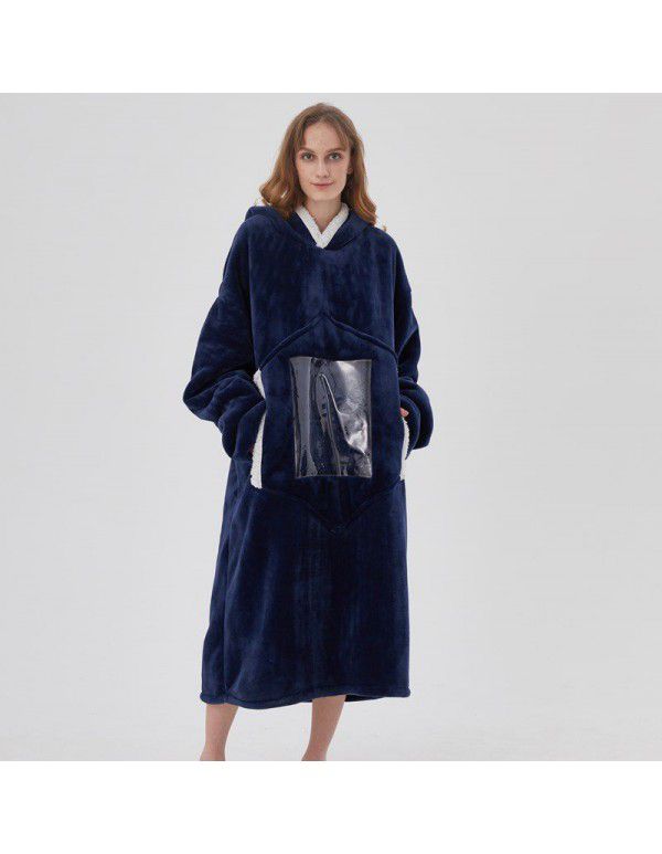 Hugglehoodie slacker blanket hooded zipper slacker suit television blanket slacker suit tv blanket pajama sweater