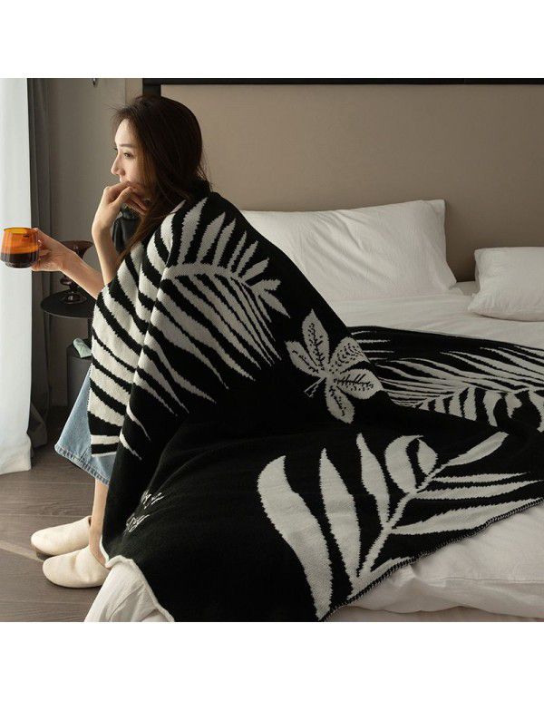Knitted blankets, air conditioning blankets, towels, quilts, summer dormitories, children's siesta, office, siesta, blankets, sofas, blankets