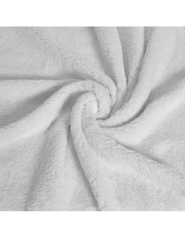 Autumn and winter 2022 fleece pocket plush thickened flannel sofa blanket warm and comfortable solid color household blanket